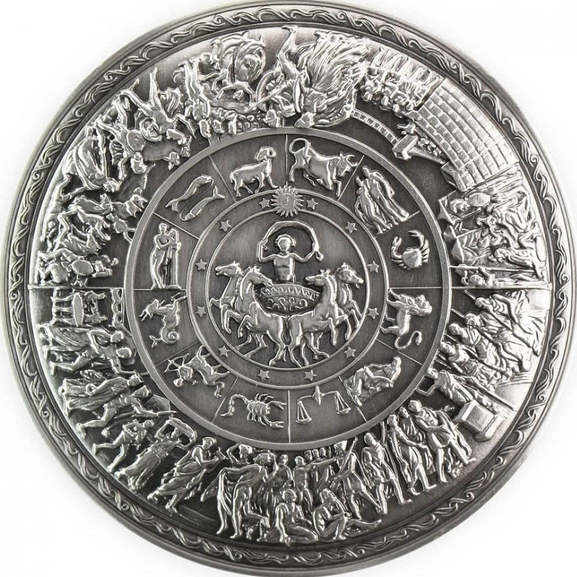 KOMSCO 2023 South Korea Shield of Achilles 1/2oz Antiqued .999 Silver Stacker Coin