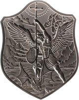 KOMSCO South Korea 2023  Shield of St. Michael 1/2oz .999 Antique Silver Stacker