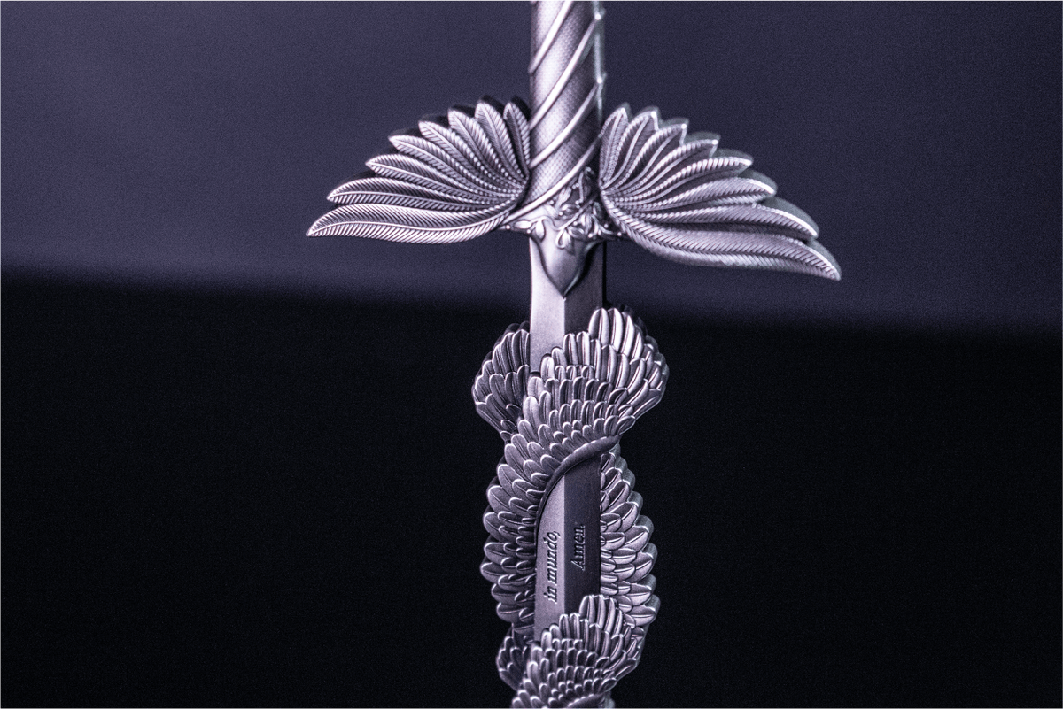 KOMSCO South Korea 2023  SWORD of ST. MICHAEL 2.5oz Silver Ultra High Relief Stacker
