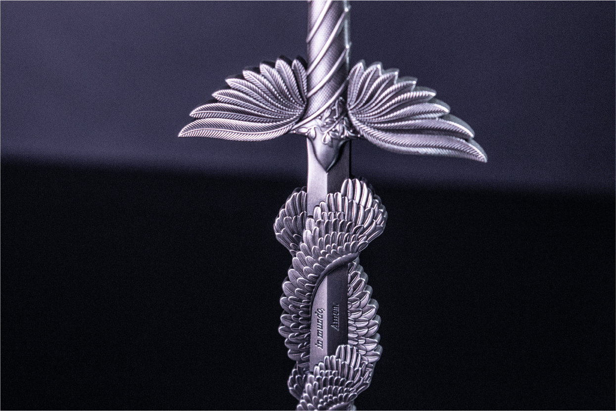 KOMSCO South Korea 2023  SWORD of ST. MICHAEL 2.5oz Silver Ultra High Relief Stacker