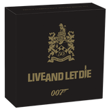 Tuvalu 2023 $1 James Bond 007 Live And Let Die 50th Anniversary 1oz .9999 Silver Colourised Proof Coin Perth Mint