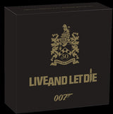 Tuvalu 2023 $1 James Bond 007 Live And Let Die 50th Anniversary 1oz .9999 Silver Colourised Proof Coin Perth Mint