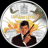 Tuvalu 2023 $1 James Bond 007 Live And Let Die 50th Anniversary 1oz .9999 Silver Colourised Proof Coin Perth Mint