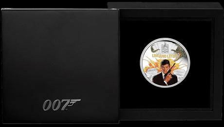 Tuvalu 2023 $1 James Bond 007 Live And Let Die 50th Anniversary 1oz .9999 Silver Colourised Proof Coin Perth Mint