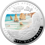 Australia 2023 $1 Beauty Rich and Rare Series The Twelve Apostles Silver Proof Coin