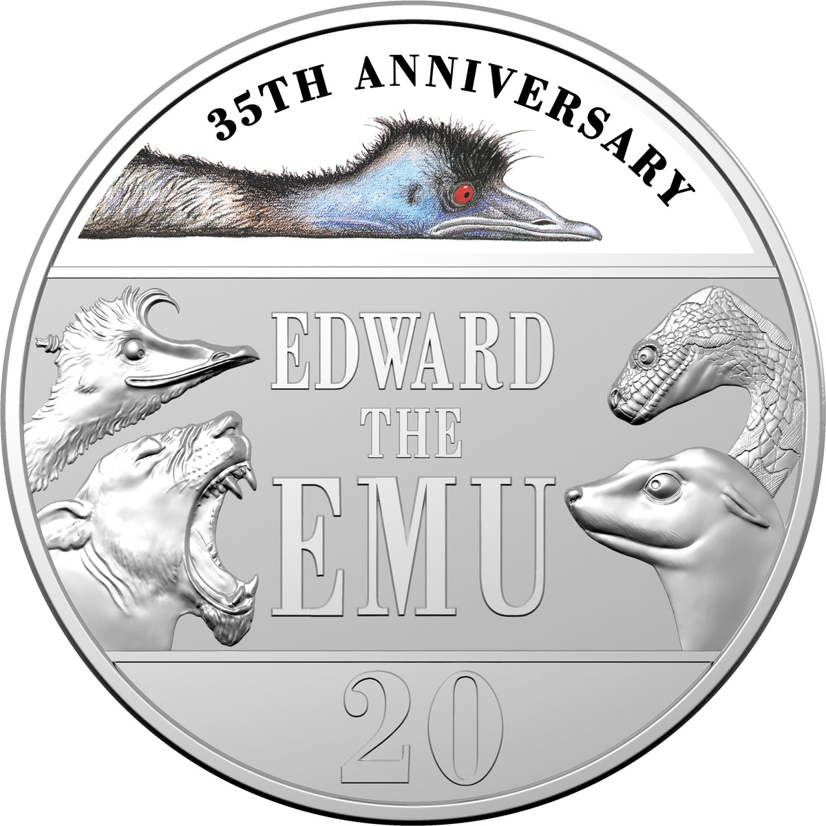 Australia 2023 50 Cent Edward the Emu Uncirculated Coin