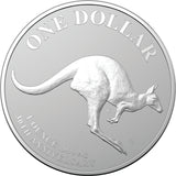 Australia 2023 $1 Kangaroo Series 30th Anniversary Mob of Thirty C Mintmark 1oz Fines Silver Frosted