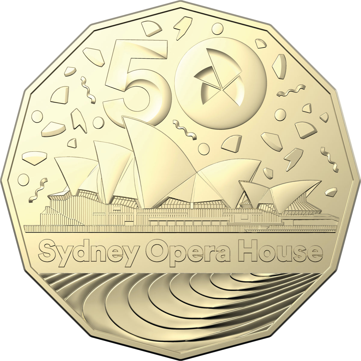 Australia 2023 50 Cent 50th Anniversary of the Sydney Opera House Al- Br Coin