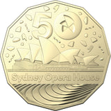 Australia 2023 50 Cent 50th Anniversary of the Sydney Opera House Al- Br Coin