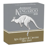 2024 $1 Australian Kangaroo King Charles III Obverse First Issue 1oz Silver Proof Coin