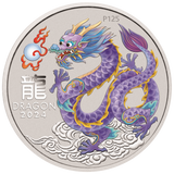 2024 Australia Lunar Series III Year of the Dragon 1/2 oz Silver 10 Coin Set