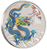 2024 Australia Lunar Series III Year of the Dragon 1/2 oz Silver 10 Coin Set