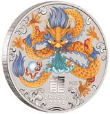 2024 Australia Lunar Series III Year of the Dragon 1/2 oz Silver 10 Coin Set