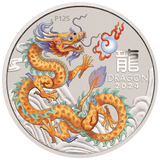 2024 Australia Lunar Series III Year of the Dragon 1/2 oz Silver 10 Coin Set