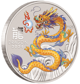 2024 Australia Lunar Series III Year of the Dragon 1/2 oz Silver 10 Coin Set
