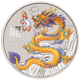 2024 Australia Lunar Series III Year of the Dragon 1/2 oz Silver 10 Coin Set