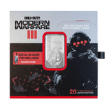 Switzerland PAMP 2024 WWII Call of Duty Modern Warfare 20th Anniversary Proof-Like Bar 1 oz .999 Silver with Pendant Frame / Bezel