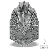 Niue 2024 $5 Hasbro Dungeons and Dragons 50th Anniversary 2 oz .999 Silver Antiqued Coin