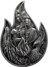 KOMSCO South Korea 2024 Eternal Flame 2 oz .999 Silver Antiqued Stacker