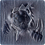 KOMSCO South Korea 2024 Furious Beasts Bear 2 oz .999 Silver Antiqued UHR Stacker