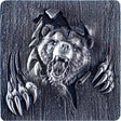 KOMSCO South Korea 2024 Furious Beasts Bear 2 oz .999 Silver Antiqued UHR Stacker