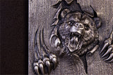 KOMSCO South Korea 2024 Furious Beasts Bear 2 oz .999 Silver Antiqued UHR Stacker