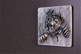 KOMSCO South Korea 2024 Furious Beasts Bear 2 oz .999 Silver Antiqued UHR Stacker