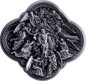 KOMSCO South Korea 2024 Pieta 2 oz .999 Silver Antiqued Stacker