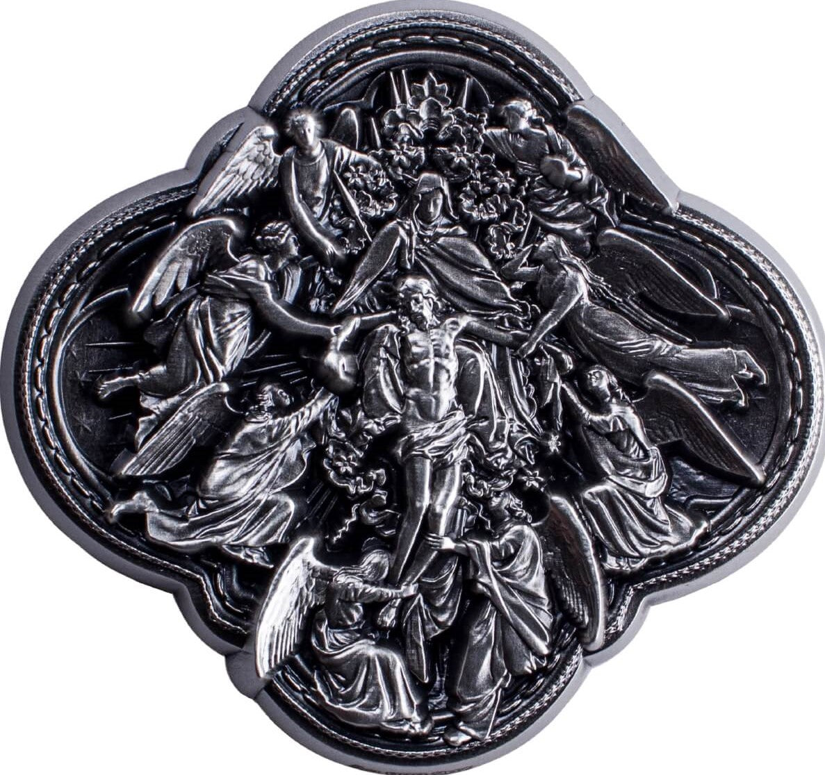 KOMSCO South Korea 2024 Pieta 2 oz .999 Silver Antiqued Stacker