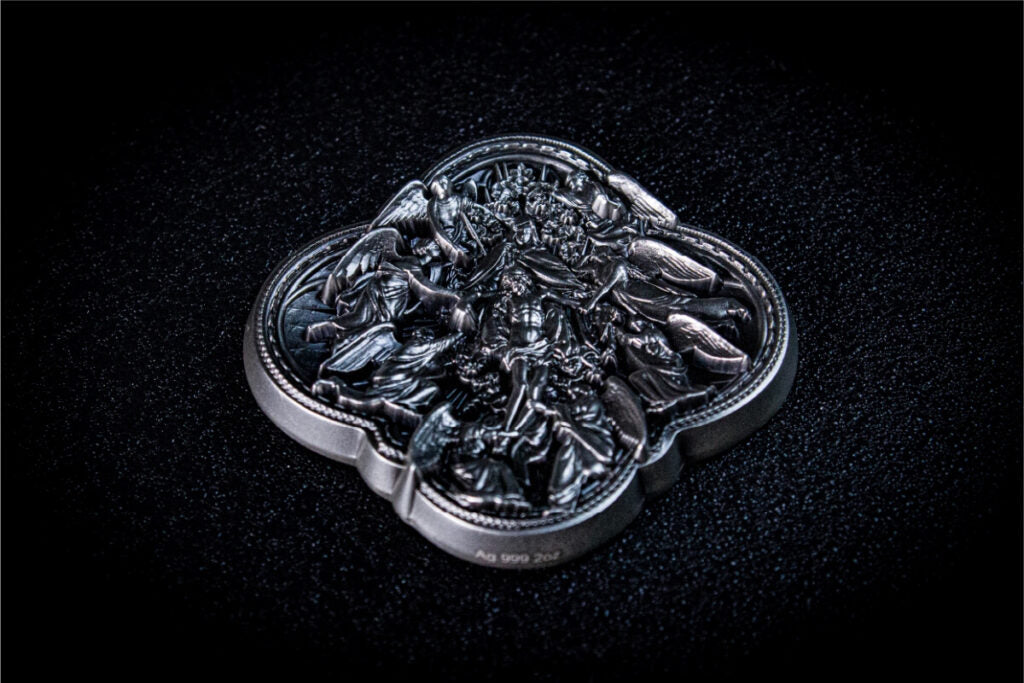 KOMSCO South Korea 2024 Pieta 2 oz .999 Silver Antiqued Stacker