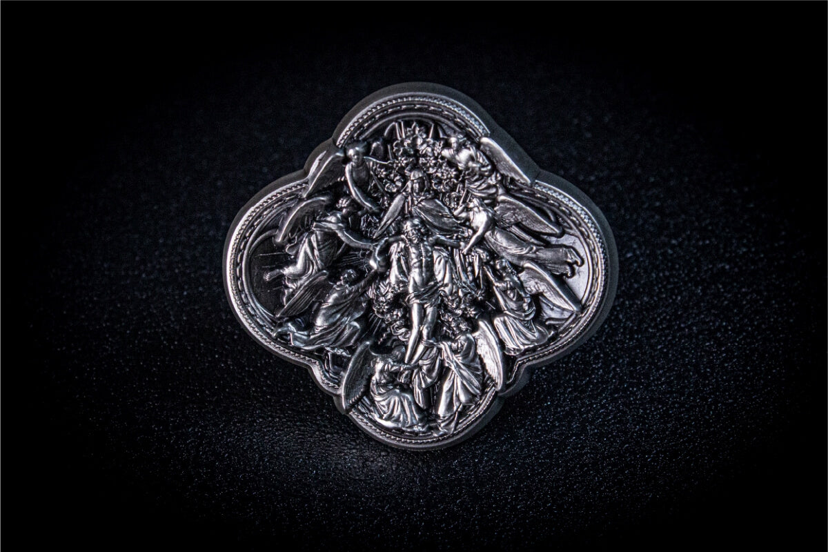 KOMSCO South Korea 2024 Pieta 2 oz .999 Silver Antiqued Stacker