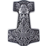 KOMSCO South Korea 2024 Thor’s Mjolnir Hammer 2 oz .999 Silver Antiqued UHR Stacker