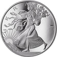 2024 United Crypto States .999  1 oz Silver Liberty of Ukraine Proof Coin Reverse