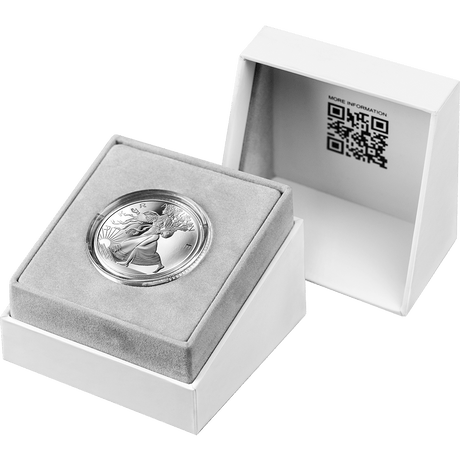 2024 United Crypto States .999  1 oz Silver Liberty of Ukraine Proof Coin Box
