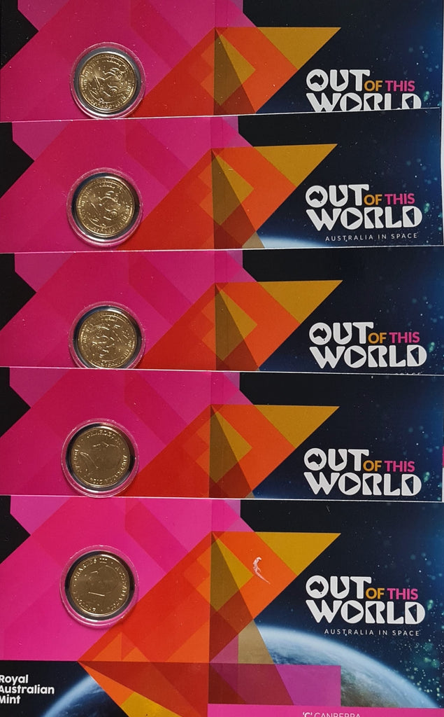Australia 2024 $1 Out of this World Australia In Space Stack of Five Folders