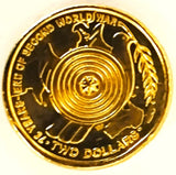 Australia 2020 $2 75th Anniversary End of WWII White Dove Coloured Uncirculated ex RAM Bag Bullseye Error