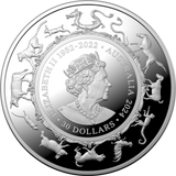 Australia 2024 $30 Lunar Year of the Dragon lk 1kg 1 Kilo .999 Silver Proof Coin 100 Made