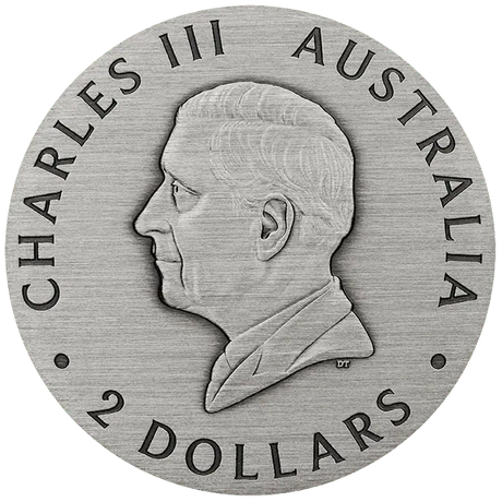 Ausralia 2025 $2 HONEY BEE 2oz .9999 Silver Antiqued Coloured Coin
