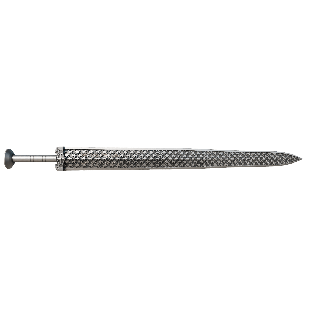Cameroon 2025 2000 Francs  Sword of Goujian 2 oz .999 Silver Antiqued Shaped Coin