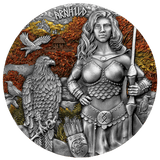 Germania 2025 10 Mark VALKYRIES: ARNHILD VALHALLA Ultra High Relief 2oz .9999 Silver Antiqued