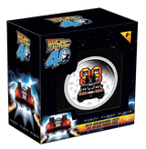 Niue  2025 $2 Back to the Future 40th Anniversary 1 oz .999 Silver Colorized Proof Coin 1000 Made
