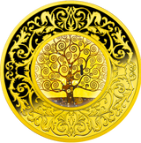 Cameroon 2021 500 Francs GOLD TREE of HAPPINESS .999 Gold Plated .999 Silver Proof
