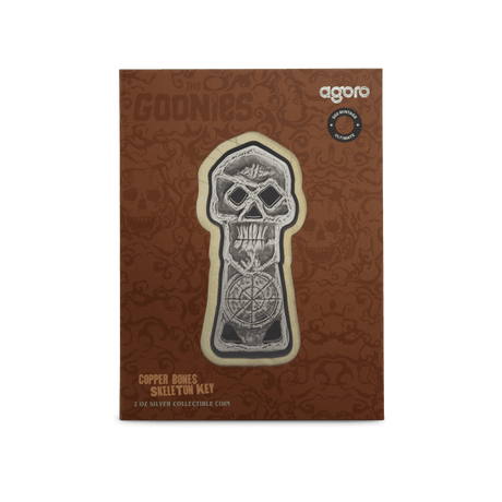 Niue 2025 $3 The Goonies Copper Bones Skeleton 2 oz Silver Coin *HUGE 80mm*