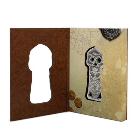 Niue 2025 $3 The Goonies Copper Bones Skeleton 2 oz Silver Coin *HUGE 80mm*