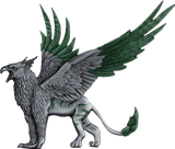 PRE -ORDER KOMSCO South Korea 2025 Mythical Beasts The Griffin 2 oz .999 Antiqued Silver Shaped Colorized Stacker