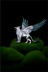 PRE -ORDER KOMSCO South Korea 2025 Mythical Beasts The Griffin 2 oz .999 Antiqued Silver Shaped Colorized Stacker