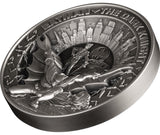 Barbados  2024 $10 DC Batman Dark Knight 10 oz .999 Silver Antiqued Multi Layered Coin