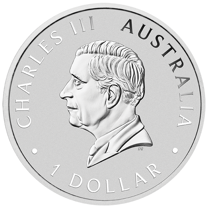 Australia 2025 $1 Australian Emu 1oz .9999 Silver Coloured Coin PERTH MINT