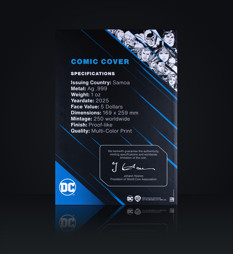 Samoa 2025 $5 BATMAN #423 - DC COMICS ICONIC COVERS - 1oz .999 Silver Foil 250 Made