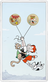Australia 2021 $1  Centenary of Ginger Meggs - $1 Coloured Uncirculated Two Coin Set